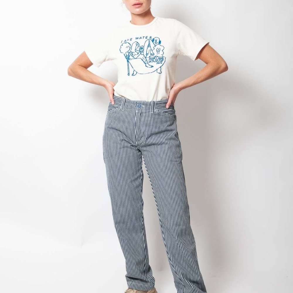 Gravel & Gold Conductor Stripe Painter Pants